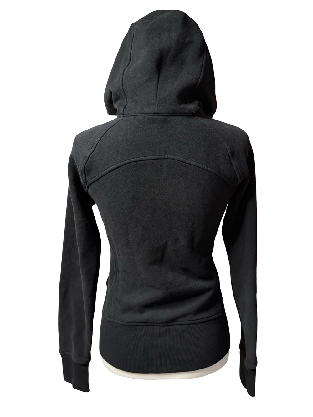 Lululemon Scuba Hoodie Light Cotton Fleece Black Women’s 4 W4AWMS - Picture 5 of 10